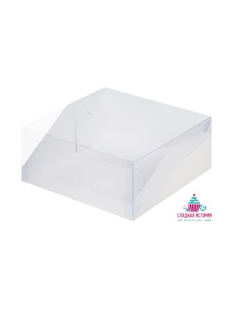 Коробка под торт с прозрачной крышкой