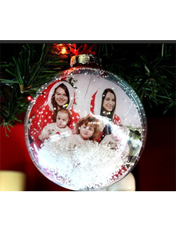 шар елочный под полиграфическую вставку, елочные шары под вставку фото, шар елочный акриловый