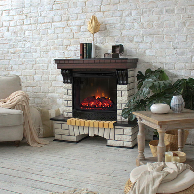 камин Country AO с очагом Evrika 25.5 LED