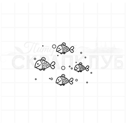 Фоновый штамп с рубками и пузыриками