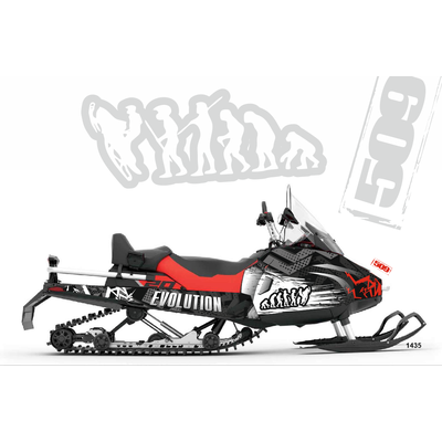 Наклейки на снегоход BRP Lynx Skandic Army №1434
