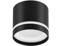 ЭРА СВЕТИЛЬНИК НАКЛАДНОЙ СПОТ Gx53 MAX12W 220V 96х80мм алюминий черный/белый OL9 GX53 BK/WH 7824