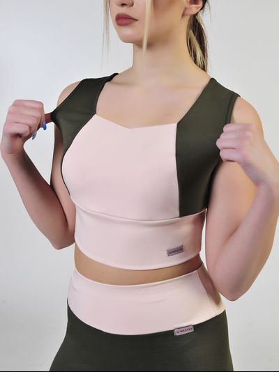 Топ 687-164 Хаки с пудрой