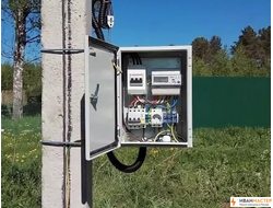 Установка и сборка электрощитка на участке в снт ИВАНМАСТЕР