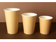 Стакан картонный 250мл 1-слойный Крафт d=80 уп. 50 шт.