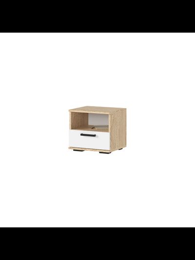 Санса ТБ-01 Тумба прикроватная Сонома/Белый