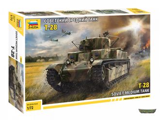 5064. Советский средний танк Т-28 (1/72)(10см)