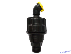 Разбрызгиватель круговой, 1/2"нар,  Желтый