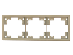 Рамка тройная стандарт, латте Rikett - 35830 LT
