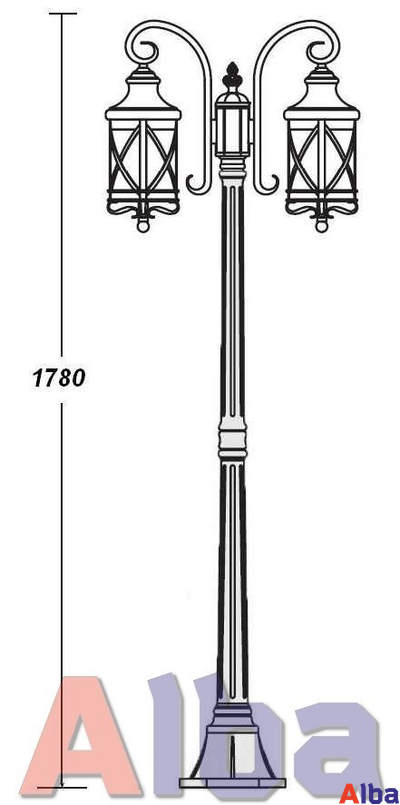 Lucerna 84808/18A Парковый светильник, H178см