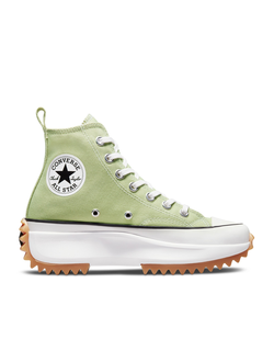 салатовые высокие Converse на платформе A00552C