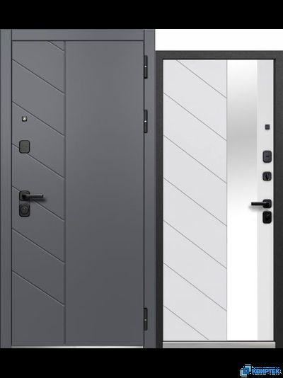 Дверь входная металлическая Luxor 2МДФ Пирамида Зеркало купить в Челябинске | КВИРТЕК