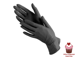 Перчатки нитрил/винил черные, 100 шт (размер M)