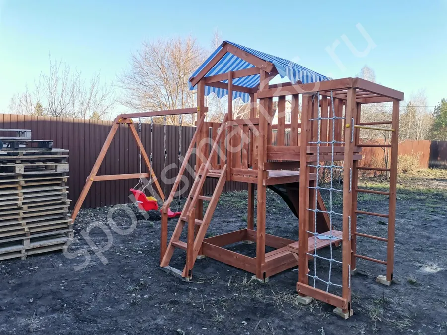 Детская площадка Савушка Мастер 3 (Махагон) в Чертовицке
