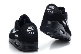 Nike Air Max 90 черные/замшевая вставка (42) Арт. 023F