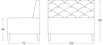 Кресло Линеар (Linear 02454K)