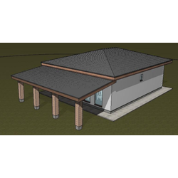 Одноэтажный дом с тремя спальнями 91м² (S89)
