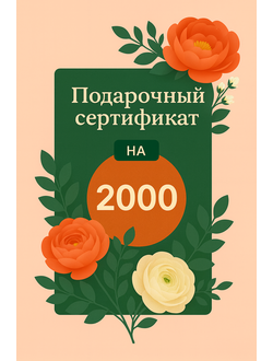 Сертификат на 2000р.