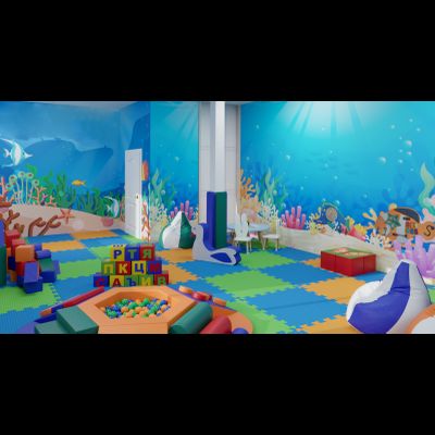 Детский игровой лабиринт 5 х 4,5 х 2,4м.