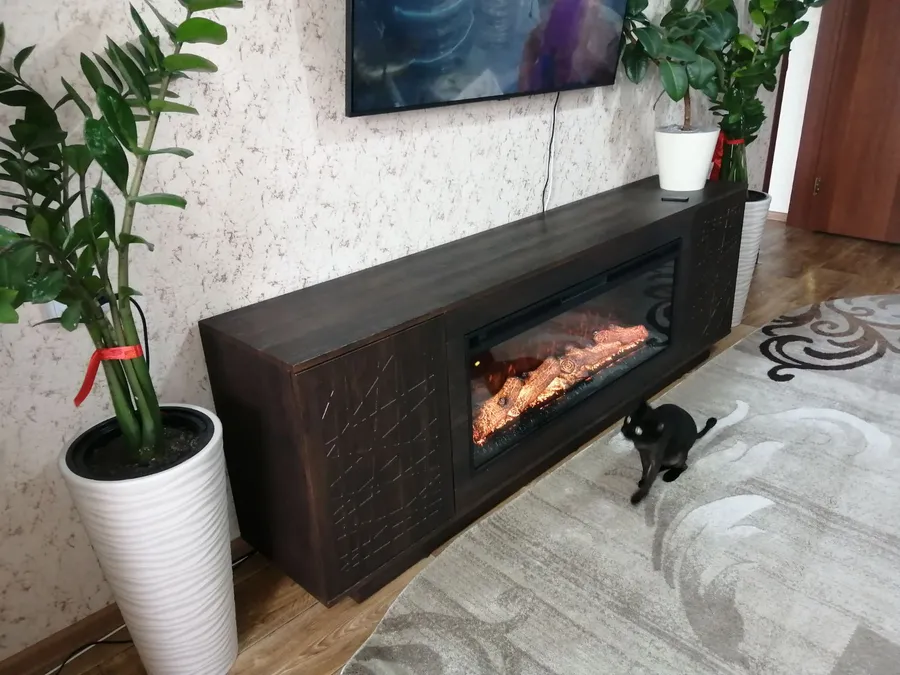 Линейный электрический камин Майами
