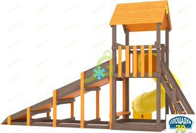 Всесезонная площадка IgraGrad С Tower с трубой SF