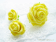 Комплект украшений "Желтые розы".