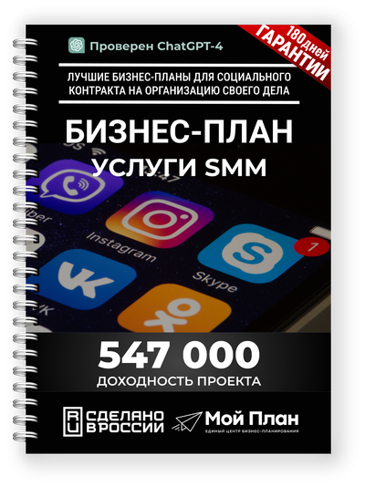 Бизнес-план для социального контракта SMM - специалист. Форма: Самозанятый.