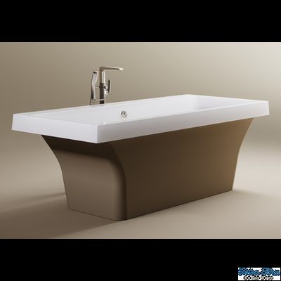 Astra-Form ванна Лотус Solid Surface 185/85 см белая матовая