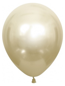 Шар (12&#39;&#39;/30 см) Белое Золото, хром