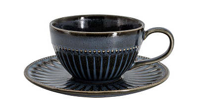Чашка с блюдцем 0.25л "Black Kitchen"