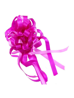 Подарочный Бант-шар Пастель "Комбо" Фуксия с розовым, 11 см /d-38,5 см