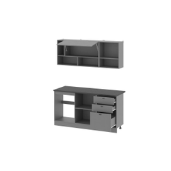 Кухонный Гарнитур "Энни" (1,6м) Графит