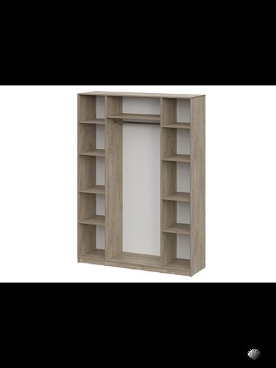 ШК 5 1600 шкаф четырехстворчатый распашной Дуб Эндгрейн/Меланж