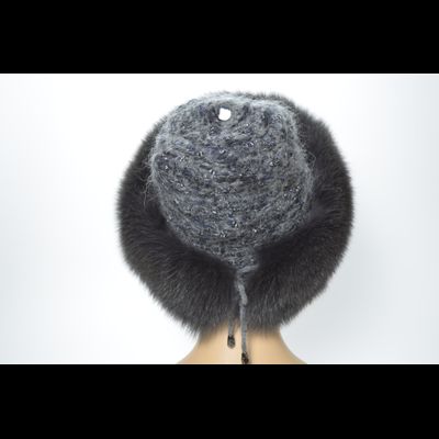 Шапка Vizio 1327 CCP  V графитовая с мехом