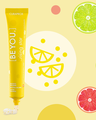 Зубная паста Be You Восходящая звезда вкус Грейфрут/Бергамот, Curaprox 60 мл Желтый