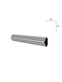 молдинг МЛ-42 гипсовый для стены