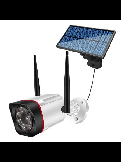 DE/SK4 Муляж уличной Wi-Fi видеокамеры + светильник. Встроенный аккумулятор + солнечная выносная панель. + пульт управления.