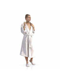 пляж Девушка в халате resort