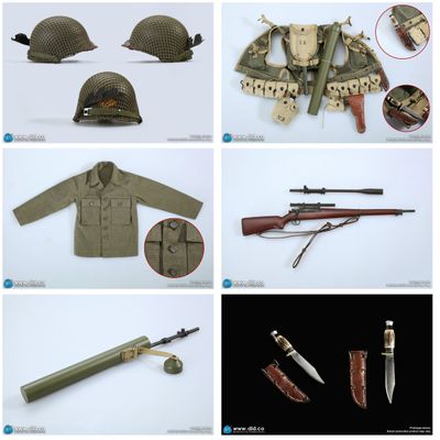 РЯДОВОЙ ДЭНИЭЛ ДЖЕКСОН (СПАСТИ РЯДОВОГО РАЙАНА) - Коллекционная ФИГУРКА 1/6 scale WWII US 2nd Ranger Battalion Series 4 Private Jackson (A80144) - DID