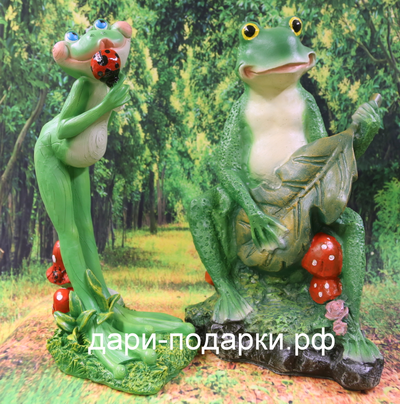 Лягушка с гитарой  36*26см   1,8кг   полистоун Россия  1927/012255