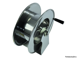 Барабан ручной усиленный для рукава 50м 1/4" или 25м. 1/2"(нерж.) 1/2"ш.1/2"ш. 200 бар.