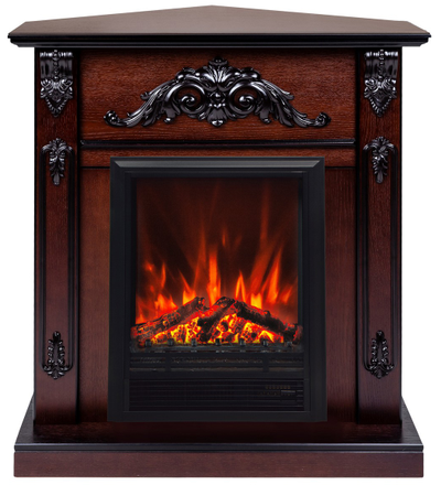 Угловой электрокамин Anita AO с очагом Eugene