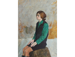 "Портрет женщины" холст масло 1970 год