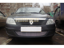 Защита радиатора Renault Logan 2010-2014 chrome