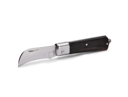 Нож монтерский НМ-02 серия ПРОФИ большой складной с изогнутым лезвием