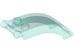 Windscreen 6 x 2 x 2 with Bar Handle, Trans-Light Blue (92474 / 6081301 / 6244795)