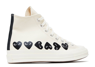 Кеды Converse Garcons High Black Heart Milk