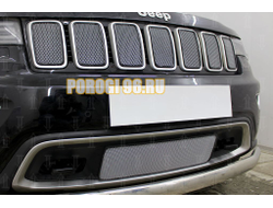 Защита радиатора Jeep Grand Cherokee IV (WK2) 2018- (Laredo, Limited, Overland) chrome верх