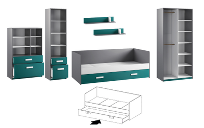 Кровать 90х200 Domani Кэнди ККР-1 (Домани)