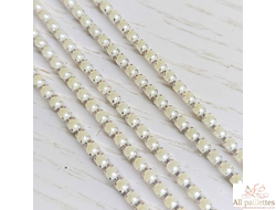 Стразовая цепочка 2 мм № ЦК60